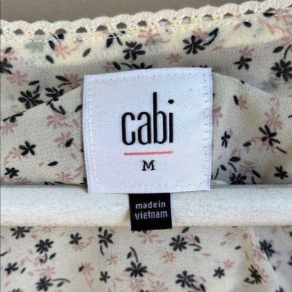 CAbi cream Floral Ruffle Blouse - Picture 2 of 4